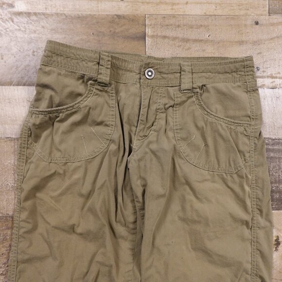 KÜHL Hiking Pants Women’s Size 6 Regular Olive Green Stretch Roll-Up Outdoor - Picture 2 of 15